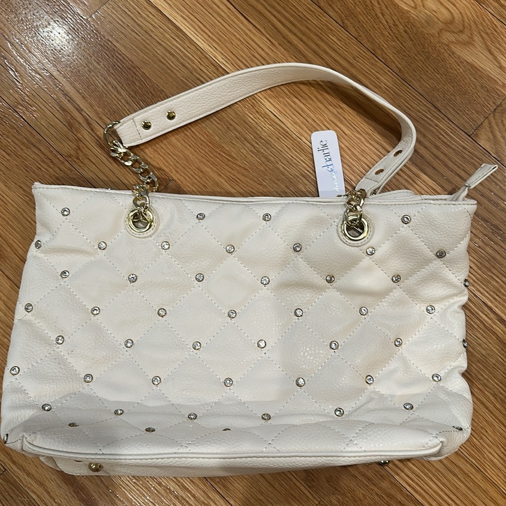 NWT Charming Charlie white purse